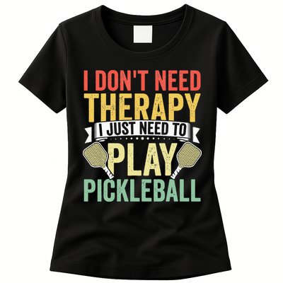 Funny Pickleball Apparel Pickleball Player Womens T-Shirt