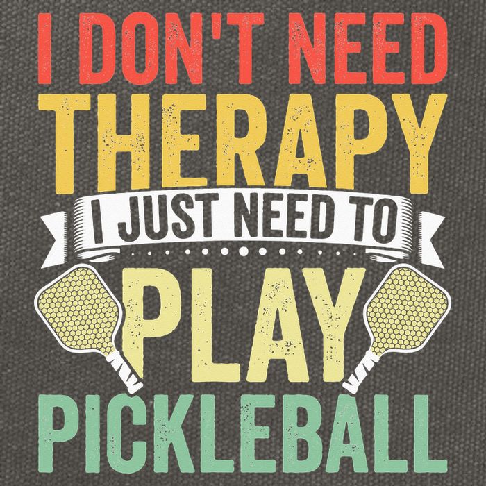Funny Pickleball Apparel Pickleball Player Cotton Canvas Backpack