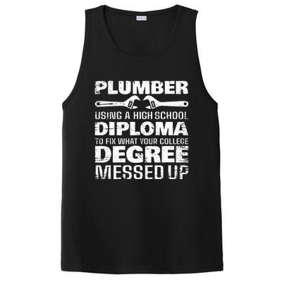 Funny Plumber Art For Wo Pipefitter Pipe Plumber PosiCharge Competitor Tank