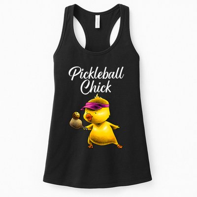 Funny Pickleball Art For Women Girl Paddle Sport Chick Lover Womens Tank Top