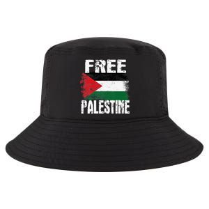 Free Palestine Arabic Big Palestine Flag Free Gaza Cool Comfort Performance Bucket Hat