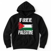 Free Palestine Arabic Big Palestine Flag Free Gaza Hoodie