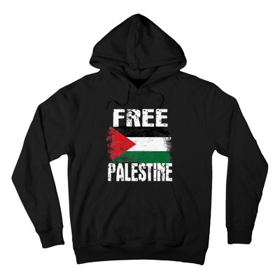 Free Palestine Arabic Big Palestine Flag Free Gaza Hoodie