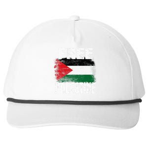 Free Palestine Arabic Big Palestine Flag Free Gaza Snapback Five-Panel Rope Hat