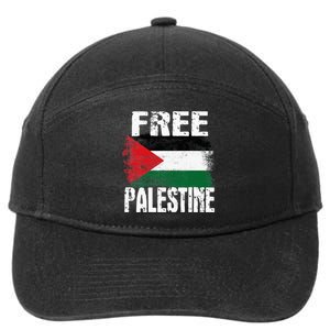 Free Palestine Arabic Big Palestine Flag Free Gaza 7-Panel Snapback Hat