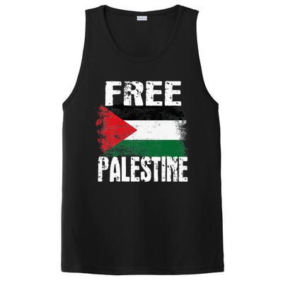 Free Palestine Arabic Big Palestine Flag Free Gaza PosiCharge Competitor Tank