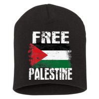 Free Palestine Arabic Big Palestine Flag Free Gaza Short Acrylic Beanie