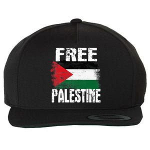 Free Palestine Arabic Big Palestine Flag Free Gaza Wool Snapback Cap