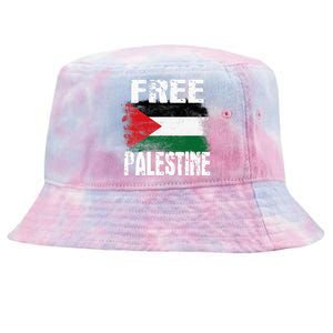 Free Palestine Arabic Big Palestine Flag Free Gaza Tie-Dyed Bucket Hat