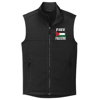 Free Palestine Arabic Big Palestine Flag Free Gaza Collective Smooth Fleece Vest