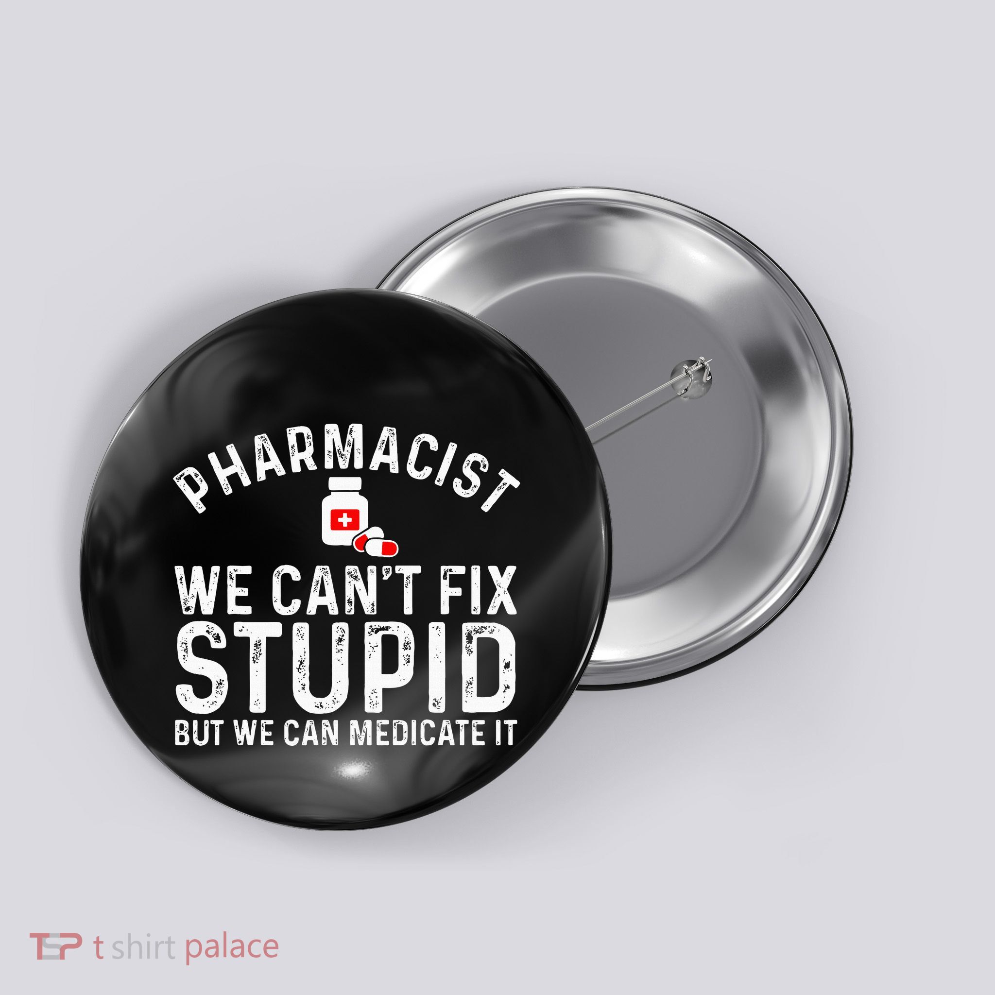 Funny Pharmacy Art For Women Pharmacy Tech Pharmacist Button
