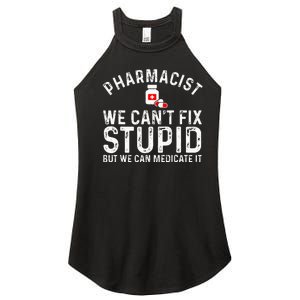 Funny Pharmacy Art For Women Pharmacy Tech Pharmacist Women's Perfect Tri Rocker Tank