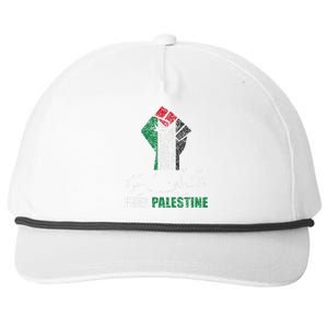 Free Palestine Arabic support Palestine and Gaza Jerusalem   Snapback Five-Panel Rope Hat