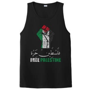 Free Palestine Arabic support Palestine and Gaza Jerusalem   PosiCharge Competitor Tank