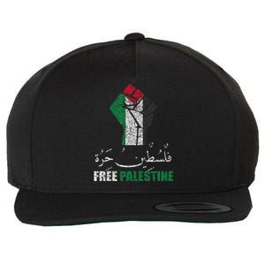 Free Palestine Arabic support Palestine and Gaza Jerusalem   Wool Snapback Cap