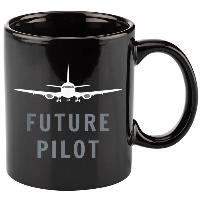Future Pilot Airplane Pilot Aviation Gift 11oz C Handle Ceramic Mug