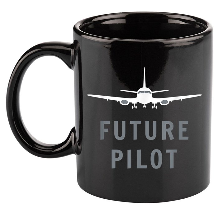 Future Pilot Airplane Pilot Aviation Gift 11oz C Handle Ceramic Mug