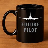 Future Pilot Airplane Pilot Aviation Gift 11oz C Handle Ceramic Mug