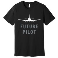 Future Pilot Airplane Pilot Aviation Gift Premium T-Shirt