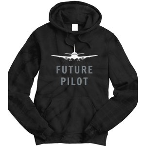 Future Pilot Airplane Pilot Aviation Gift Tie Dye Hoodie