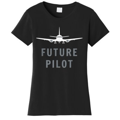 Future Pilot Airplane Pilot Aviation Gift Women's T-Shirt