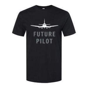 Future Pilot Airplane Pilot Aviation Gift Softstyle CVC T-Shirt