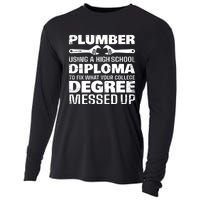 Funny Plumber Art For Pipefitter Pipe Plumber Cooling Performance Long Sleeve Crew