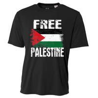 Free Palestine Arabic big Palestine Flag Free Gaza  Cooling Performance Crew T-Shirt