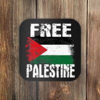 Free Palestine Arabic big Palestine Flag Free Gaza  Coaster