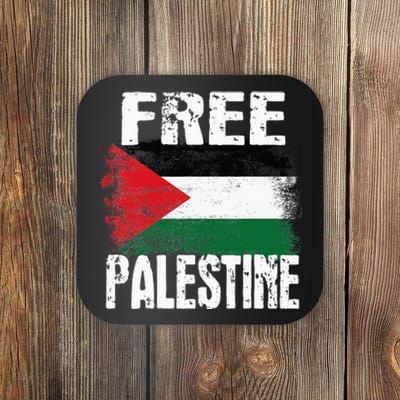 Free Palestine Arabic big Palestine Flag Free Gaza  Coaster