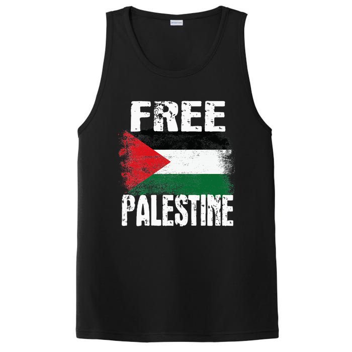 Free Palestine Arabic big Palestine Flag Free Gaza  PosiCharge Competitor Tank