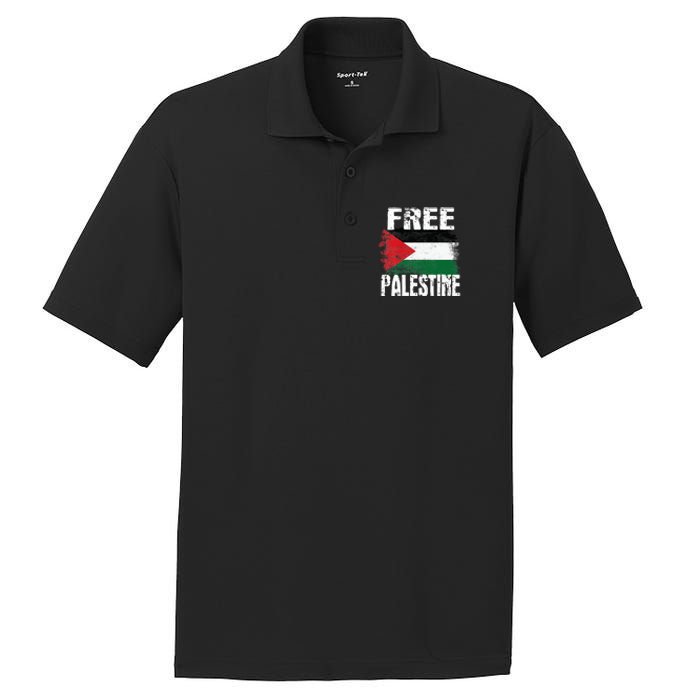 Free Palestine Arabic big Palestine Flag Free Gaza  PosiCharge RacerMesh Polo