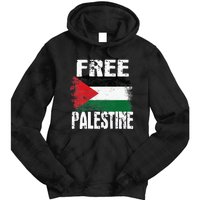 Free Palestine Arabic big Palestine Flag Free Gaza  Tie Dye Hoodie