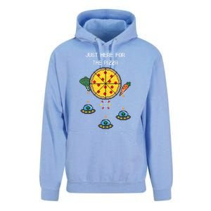 Funny Pixel Arcade Game Alien Just Here For The Pizza Cute Gift Unisex Surf Hoodie