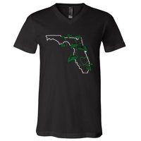 Florida Pothos Aroid V-Neck T-Shirt