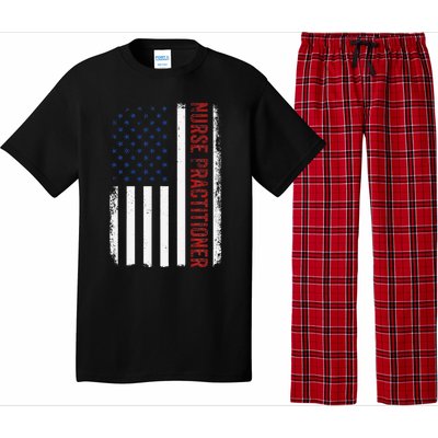 Funny Patriotic American Flag 4th Of July Nurse Practitioner Pajama Set