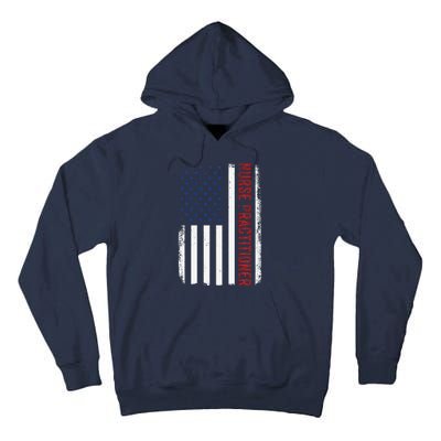 Funny Patriotic American Flag 4th Of July Nurse Practitioner Tall Hoodie