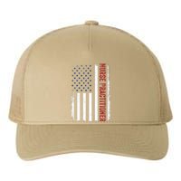 Funny Patriotic American Flag 4th Of July Nurse Practitioner Yupoong Adult 5-Panel Trucker Hat