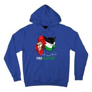 Free Palestine Arabic Palestine Flag Hoodie