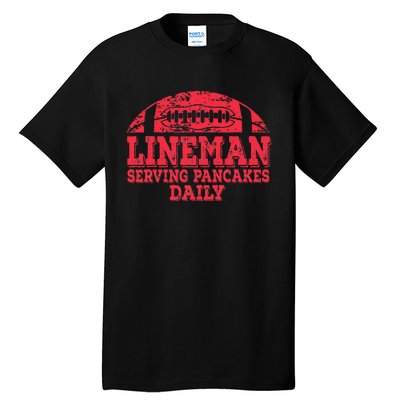 Football Pancake And Football Lineman Tall T-Shirt