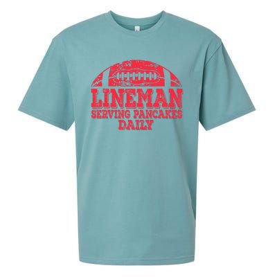 Football Pancake And Football Lineman Sueded Cloud Jersey T-Shirt