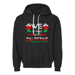 Free Palestine Arabic support Palestine and Gaza Jerusalem Garment-Dyed Fleece Hoodie