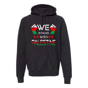 Free Palestine Arabic support Palestine and Gaza Jerusalem Premium Hoodie