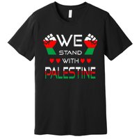 Free Palestine Arabic support Palestine and Gaza Jerusalem Premium T-Shirt