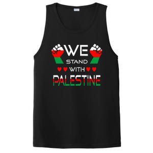 Free Palestine Arabic support Palestine and Gaza Jerusalem PosiCharge Competitor Tank