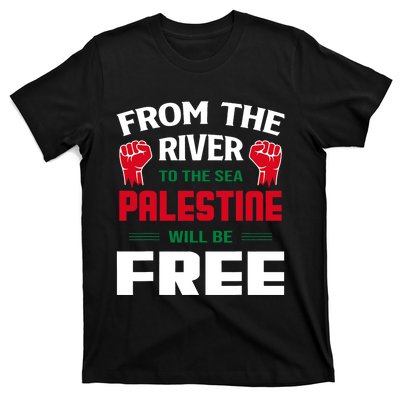 Free Palestine Arabic Support Palestine And Keffiyeh Palestine T-Shirt