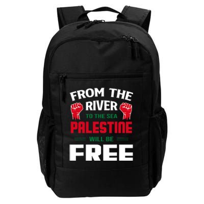 Free Palestine Arabic Support Palestine And Keffiyeh Palestine Daily Commute Backpack