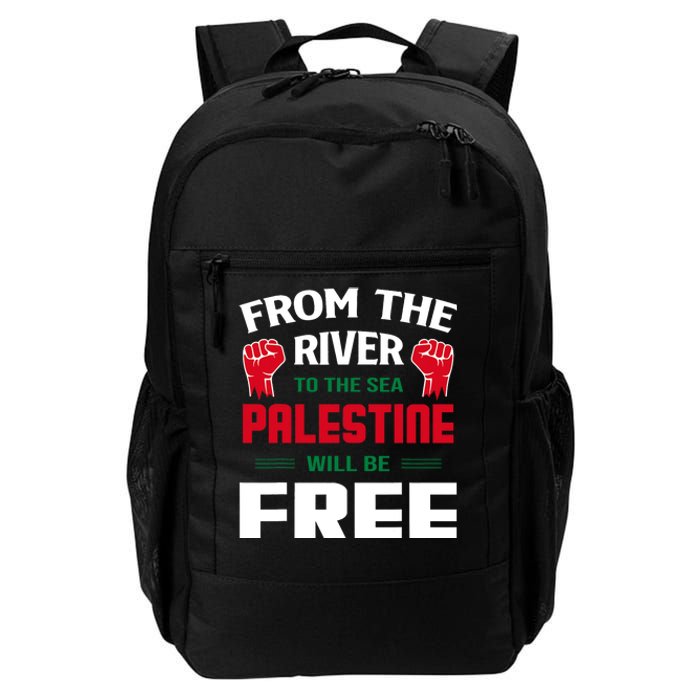 Free Palestine Arabic Support Palestine And Keffiyeh Palestine Daily Commute Backpack