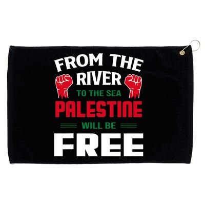 Free Palestine Arabic Support Palestine And Keffiyeh Palestine Grommeted Golf Towel