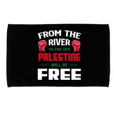 Free Palestine Arabic Support Palestine And Keffiyeh Palestine Microfiber Hand Towel